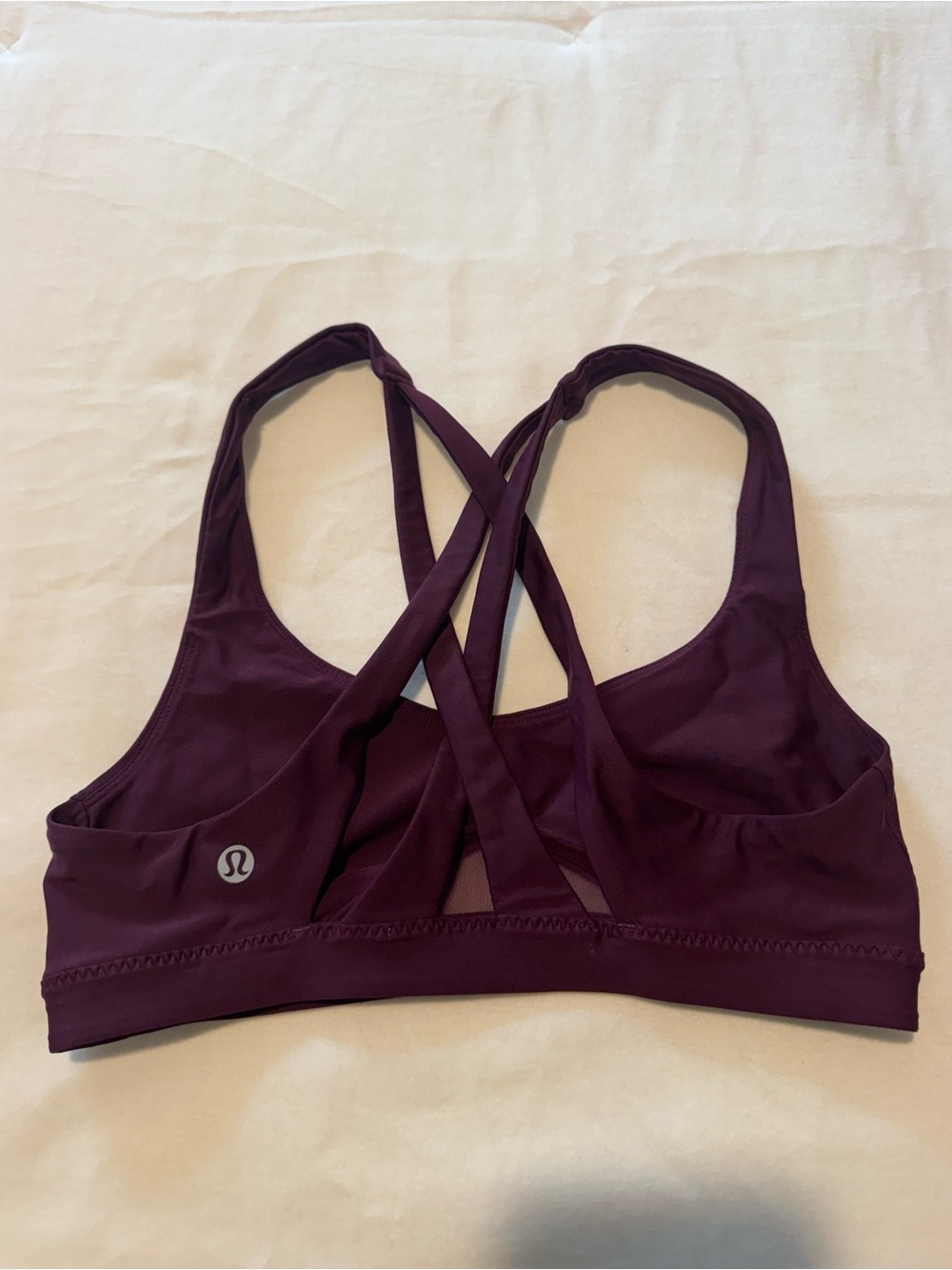 Lululemon Strappy Sports Bra w/ Mesh Detail in Dramatic Magenta